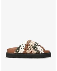 KG by Kurt Geiger - Rosella Braided Faux-Leather Sandals - Lyst