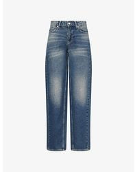 Peachy Den - Joan Barrel-Leg Denim Jeans - Lyst