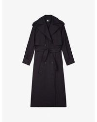 The Kooples - Tie-Waist Woven Trench Coat - Lyst