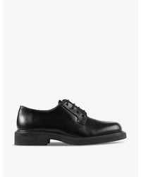 Sandro - Square-toe Lace-up Leather Derby Shoes - Lyst