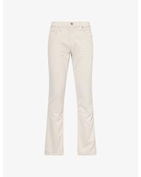 PAIGE - Transcend Normandie Straight Stretch-Denim Jeans - Lyst