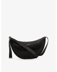 Sandro - Logo-Embossed Small Leather Hobo Bag - Lyst