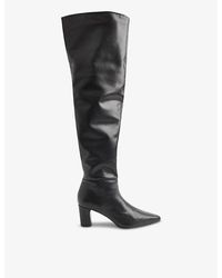 Whistles - Inessa Heeled Leather Over-the-knee Boots - Lyst