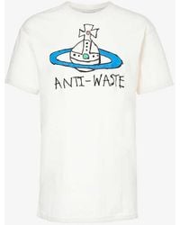 Vivienne Westwood - Graphic-print Short-sleeved Cotton-jersey T-shirt - Lyst