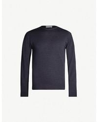John Smedley - Lundy Crewneck Wool Jumper - Lyst
