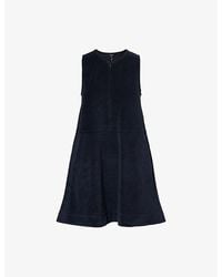 ME+EM - Regular-Fit Tiered Cotton-Blend Terry Mini Dress - Lyst