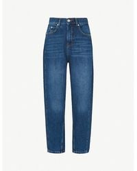 Whistles - Barrel Straight-Leg High-Waist Jeans - Lyst