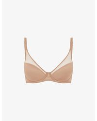 Agent Provocateur - Lucky Panelled Stretch-tulle Underwired Bra - Lyst