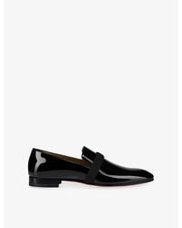 Christian Louboutin - Dandydeco Flat Patent Leather Loafers - Lyst