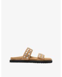Whistles - Studded Leather Sliders - Lyst