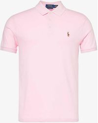 Polo Ralph Lauren - Brand-embroidered Short-sleeve Cotton-jersey Polo Shirt - Lyst