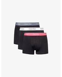 Calvin Klein - Icon Stretch-Cotton Trunks Pack Of Three - Lyst