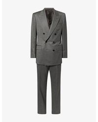 Tom Ford - Double-Breasted Peak-Lapel Wool Suit - Lyst
