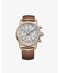 Chopard - 161299-5001 Mille Miglia Classic Xl 90th Anniversary 18ct Rose-gold And Leather Chronograph Watch - Lyst