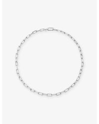 Monica Vinader - Alta Mini Sterling- Chain Necklace - Lyst