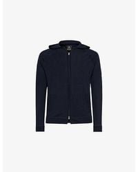BOGGI - Full-Zip Merino Wool Hoody - Lyst