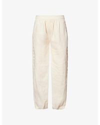 Jonathan Simkhai - Selah Lace Balloon Linen-Blend Trousers - Lyst
