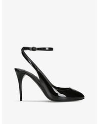 Alaïa - Patent Leather Slingback Pumps 90 - Lyst