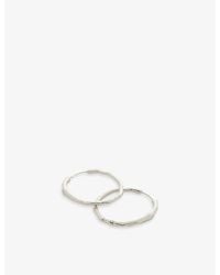 Monica Vinader - Mv Siren Muse Medium Sterling- Hoop Earrings - Lyst