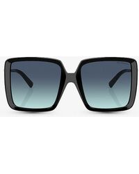 Tiffany & Co. - Tf4212u Square-frame Acetate And Metal Sunglasses - Lyst