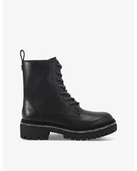 Carvela Kurt Geiger - Dazzle Rhinestone-Trim Leather Ankle Boots - Lyst