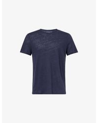 Derek Rose - Jordan Short-Sleeve Linen T-Shirt - Lyst