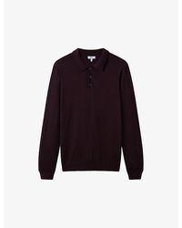 Reiss - Trafford Polo-Collar Slim-Fit Wool Jumper - Lyst