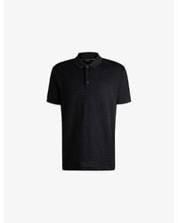 BOSS - Geometric-Jacquard Relaxed-Fit Cotton Polo Shirt - Lyst