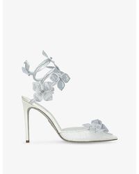 Rene Caovilla - Floriane 105 Embellished Heeled Sandals - Lyst