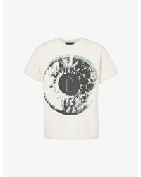 Who Decides War - Eye Graphic-print Cotton-jersey T-shirt X - Lyst