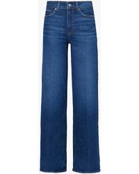 PAIGE - Sasha Straight-leg Mid-rise Stretch-organic-denim Jeans - Lyst