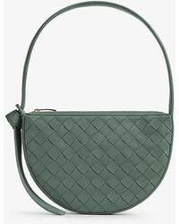Bottega Veneta - Moon Mini Intrecciato-weave Leather Shoulder Bag - Lyst