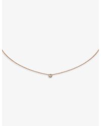 Cartier - D'amour Extra-small 18ct Yellow-gold And 0.04ct Diamond Necklace - Lyst