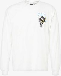 Obey - Botanical Graphic-print Crewneck Cotton-jersey T-shirt - Lyst