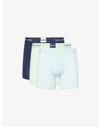 Calvin Klein - Icon Stretch-Cotton Boxer Briefs Pack Of Three - Lyst