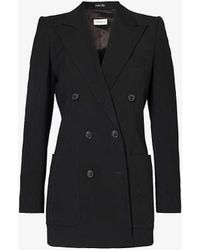 Dries Van Noten - Double-breasted Notched-lapel Woven Blazer - Lyst