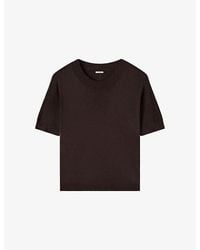 JOSEPH - Jana Round-Neck Relaxed-Fit Silk Top - Lyst