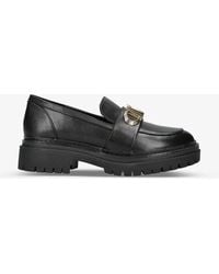 MICHAEL Michael Kors - Parker Logo-plaque Lug-soled Leather Loafers - Lyst