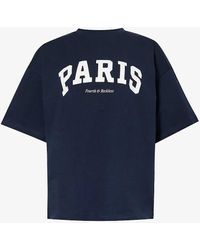 4th & Reckless - Tiama Brand-print Cotton-jersey T-shirt - Lyst