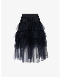 Simone Rocha - Tiered Woven Midi Tutu Skirt - Lyst