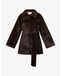 Stylein - Hilani Belted Faux-Fur Coat - Lyst