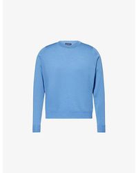 John Smedley - X Bill Nighy Crew-Neck Merino Wool Jumper - Lyst