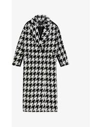 Ted Baker - City Houndstooth-check Woven Coat - Lyst