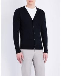 John Smedley - Petworth V-Neck Merino Wool Cardigan - Lyst