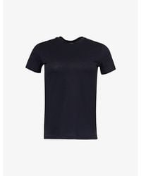 Vince - Essential Round-Neck Cotton-Jersey T-Shirt - Lyst