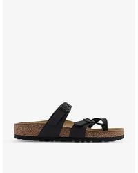 Birkenstock - Mayari Cross-strap Faux-leather Sandals - Lyst