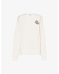 Moncler - Logo-appliqué Cotton-blend Sweatshirt - Lyst