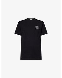 Loewe - Anagram Crewneck Cotton-Jersey T-Shirt - Lyst