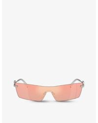 Dolce & Gabbana - Dg2292 Butterfly-frame Metal Sunglasses - Lyst