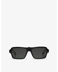 Christian Louboutin - Lb0027 Our Georges Rectangle-Frame Acetate Sunglasses - Lyst